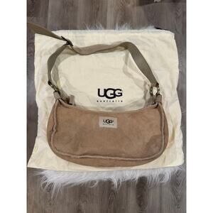 UGG Australia Small Natural Sheepskin Leather Hobo Shoulder Bag w/Dust Bag